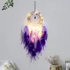 Colgante Atrapasueños Piedra Atrapasueños Pluma Artesanía Regalo Decoración Colgante Adorno para Niños Niñas