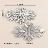 Atacado olho de cavalo gota d'água cristal de vidro diamante flor Flor adesivos termocolantes acessórios para gola de roupa bico de sapato acessórios de flor para sapato