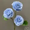 Flores Artificiais Azuis para Casamento Flores Falsas de Teto Decoração de Casamento Parede de Flores Arranjo de Flores de Chão para Casamento Materiais para Arranjo de Flores de Seda