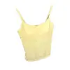 Camisola Sencilla de Metal Adornado con Copas en el Pecho para Mujer, Adelgazante, Adecuada para Primavera y Verano, Se Puede Usar como Capa Interior o como Ropa Exterior, Estilo Dulce y Picante