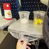 Tapete de mesa para trem de alta velocidade, protetor anti-sujeira, capa de assento descartável para trem e avião, tapete de mesa, bolsa de armazenamento para crianças