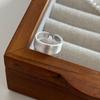 Corea del Sur comprando colección de anillos plata esterlina 925 para mujer diseño simple nicho moda personalidad anillo abierto