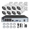 Sistema de Monitoramento Cctv 8 Canais Kit Câmera Bullet Externa 8Mp4K Alta Definição Xiongmai Câmera Poe