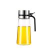 Olla de Aceite de Vidrio Espesado Sin Plomo Tapa de Acero Inoxidable para el Hogar Botella de Aceite Cocina Olla de Aceite Antifugas Botella de Salsa de Soja Vinagrera Gran Capacidad