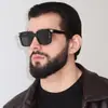 Nuevas gafas de sol unisex de protección solar para conducir al aire libre, con forma cuadrada, gafas de sol elegantes de alta gama, gafas de sol modernas y únicas