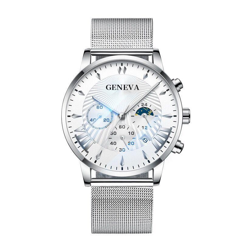 银色网带银壳白面银色刻度