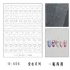 Nuevas pegatinas de arte para uñas huecas estilo francés, tiras adhesivas de encaje transparentes, plantillas pintadas en aerosol, tiras adhesivas, pegatinas de decoración para uñas