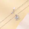 Yuebao Joyería Aguamarina Plata de Ley S925 Caballo Mecedora Collar de Clavícula de Alta Gama Año del Caballo Producto Nuevo Popular de Xiaohongshu