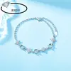 Estilo Étnico Estilo Princesa Diana Chapado Completo en Diamante Pulsera de Plata de Ley 925 Cobre Soporte Vacío DIY Incrustado Superficie de Huevo de Jade Diamante Huazi Hecho a Mano