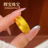 El mismo estilo que en la joyería: un exquisito anillo de estilo antiguo "Riqueza y Fortuna" con intrincado diseño de espiga de trigo calada en filigrana y borde de encaje, un anillo de moda para el dedo índice