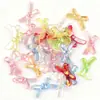 Decoración Transparente Flor Rosa para Uñas Flores Pequeñas DIY Funda de Teléfono Pegatinas para Uñas Adornos de Moño Coloridos Accesorios