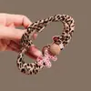 Pinza para el pelo de perro pequeño con estampado de leopardo estilo coreano, aspecto grande de alta gama, pinza de tiburón para moño para la parte posterior de la cabeza, accesorio versátil para el cabello