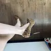 Primer Encuentro Temporada 2026 Primavera/Verano Nuevo Estampado de Leopardo Impermeable Plataforma Tacones Súper Altos Mujer Stiletto Punta Fina Sexy Europeo y Americano Gamuza Individual