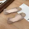 Elegantes zapatos Mary Jane huecos para mujer, zapatos de un solo color poco profundos estilo francés, nuevo estilo de verano 2026, elegantes zapatos planos para el día a día