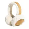 Orejeras de felpa de invierno para hombres y mujeres, orejeras de esquí suaves y cómodas para exteriores, orejeras plegables y esponjosas para niños