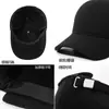 Gorra de Béisbol de Lana Gruesa para Hombre de Mediana Edad, Otoño e Invierno, Resistente al Viento, Protección para los Oídos, Gorra de Pico, Sombrero Casual de Moda Versátil