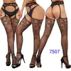 Medias de Rejilla con Tirantes Transfronterizas Alta Elasticidad Pantimedias Sexy sin Entrepierna Malla Fina para Mujer 7528 Tentación Sexy