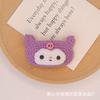 ¡Oferta Especial! Pinzas para el pelo tejidas a mano de Sanrio, versión coreana, para niños, Accesorios para el pelo de niña My Melody famosos en Internet, Pinzas laterales lindas