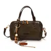 Bolso Boston de patchwork color chocolate, bolso tote de gran capacidad, nuevo estilo 2026, bolso de hombro para mujer, bolso cruzado, adecuado para ir al trabajo y viajar