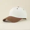 2026 Nuevo Estilo Gorra de Béisbol de Algodón Puro con Bloques de Color para Niños y Niñas, Gorra con Visera Retro de Verano para Protección Solar al Aire Libre, 3-8 Años
