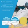 JAKEHOE Crema Limpiadora Blanca para Zapatos Suave, Eliminador de Manchas Sin Enjuague y Eliminador de Amarilleamiento, Crema Limpiadora Especializada para Zapatos Blancos