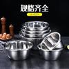Acero inoxidable no magnético extra grueso cocina y lavabo batidor de huevos cuenco profundo cuenco para verduras lavabo lavabo doméstico desagüe Cuenco
