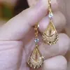 Brincos Populares de Tela Roxa em Forma de Gota d'Água para Mulheres 2026 Novo Estilo High-End Leve Luxo Design de Nicho Brincos Elegantes Presilhas de Orelha