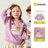 Novidades 15% de DescontoMoletom com Forro de Fleece Família Dudu Inverno Crianças Top Engrossado Roupas de Meninas Tesouro Quente