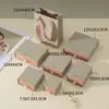 Caja de regalo joyero con cajón texturizado estilo nórdico para pendientes, collares, colgantes, anillos y pulseras
