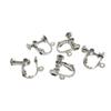 Acessórios para Brinco de Clipe com Parafuso, Ajustável, Indolor, Base Vazia, Pérolas Adesivas, Materiais para Brincos DIY Feitos à Mão, Estilo Coreano