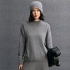 Caché para Mujer de Primera Línea Listo para Usar de Cuello Alto Medio Holgado Casual Moda Versátil Tejido de Punto Otoño e Invierno Nuevo Tejido de Punto de Cachemira