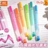 Bolígrafo Marcador Acrílico de Color Verdadero 6 Colores, Bolígrafo de Gel para Estudiantes de Arte, Bolígrafo de Dibujo de Gran Capacidad, Bolígrafo para Diarios de Estudiantes