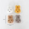 Broche de Pelúcia de Desenho Animado Urso Teddy Coelho Fofo Boneca Coelho Cacheado Alfinete de Bolsa Sapatos e Meias Acessórios de Chapelaria Acessórios