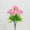 Paquete de simulación al por mayor de fábrica, 10 cabezas de clavel, flores artificiales de seda, flores de escritorio para el hogar, boda