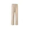 Pantalones Largos de Seda Tangge para el Hogar, Pantalones de Nueve Puntos, Pantalones de Dormir, Cintura Elástica de Seda de Morera, Pantalones Casuales Transpirables con Caída