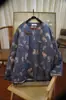Invierno Nuevo Estilo Nuevo Chinoiserie Lino Estampado Retro Cuello Redondo Botón Acolchado Algodón Jersey Top Corto 210053