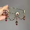Collar de Moda de Lujo Resistente con Borla de Pedrería para la Noche, Collar de Alta Gama para Mujer de Círculos Sociales Selectos