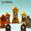 Reloj de péndulo clásico retro antiguo creativo Despertador Accesorios de decoración DIY Coche pequeño Escritorio Resina Adornos pequeños