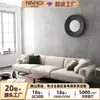 Foshan Muebles Sofá de Tres Plazas Sensación de Alta Gama Sofá para el Hogar Sala de Estar de Apartamento Pequeño Sofá Sencillo de Tela de Algodón y Lino