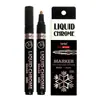 Caneta Marcadora Lotto Cromada Caneta de Tinta Refletiva Prata Caneta Prata Metálica Atacado Caneta Espelho DIY para Modelos 1110