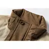 Hecho para durar Costuras Retro Americanas Bolsillo con Solapa de Trabajo Contrastante Pantalones Cuello Alto Ropa de Abrigo de Algodón de Invierno para Hombre Ropa de Abrigo de Algodón Engrosada M52