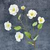 Simulación de 6 cabezas de mariposa, flor para boda, hogar, hotel, decoración, diseño hecho a mano, flor de seda, adornos de flores falsas transfronterizas, venta al por mayor