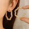 Pendientes Europeos y Americanos Transfronterizos Nuevo Estilo Pendientes Tachonados con Diamantes Oro y Plata Moda Personalidad Pendientes de Lujo Ligero