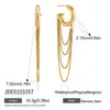 Pendientes de borla de acero inoxidable Wanxing Lujo Ligero Sensación de Alta Gama Adornos para Orejas Resistentes al Color Joyería de Acero de Titanio Dorado 18K Venta al por Mayor Transfronteriza