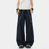 Estilo Novo Verão 2026 Masculino Jovem 100% Fibra de Poliéster - Tecido Espinha de Peixe 390g Calça Reta Tendência