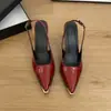 Sandalias Cerradas Estilo Francés 2026, Zapatos de Tacón Grueso de Una Sola Pieza, Elegantes Zapatos de Verano Nuevos Modelo Puntiagudos Estilo Hada, Tacones Altos de Correa Única
