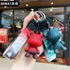 Chaveiro Pingente Urso Criativo que Muda de Cor Fofo Desenho Animado Casal Chaveiro de Carro Pingente de Bolsa Pequeno Presente Atacado