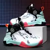 Niños 2026 Niños Niños Zapatos Deportivos Botón Giratorio Resorte Otoño Estudiante Zapatos para Correr Zapatos de Baloncesto de Otoño Antideslizante