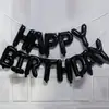 Balões de Alumínio com Letras 'Feliz Aniversário' de 16 polegadas para Decoração de Cena de Festa de Aniversário