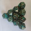 Dados de dragón D20 con patrón de dragón Dados de dragón multifacéticos de Dungeons &amp; Dragons Table Dragon Dice